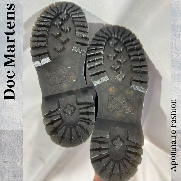 DR MARTENS JADON PLATFORM BOOTS IN BLACK LEATHER SMOOTH SIZE 8L NWT - Picture 7 of 8